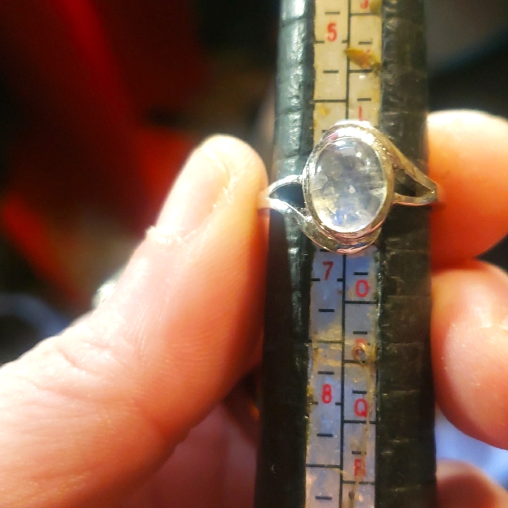 Blue moonstone and 925 handmade rings